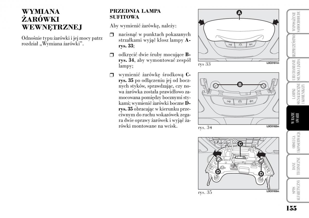 Lancia Ypsilon I 1 instrukcja obslugi / page 157