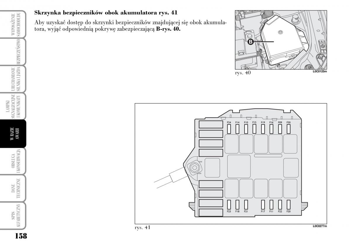 Lancia Ypsilon I 1 instrukcja obslugi / page 160