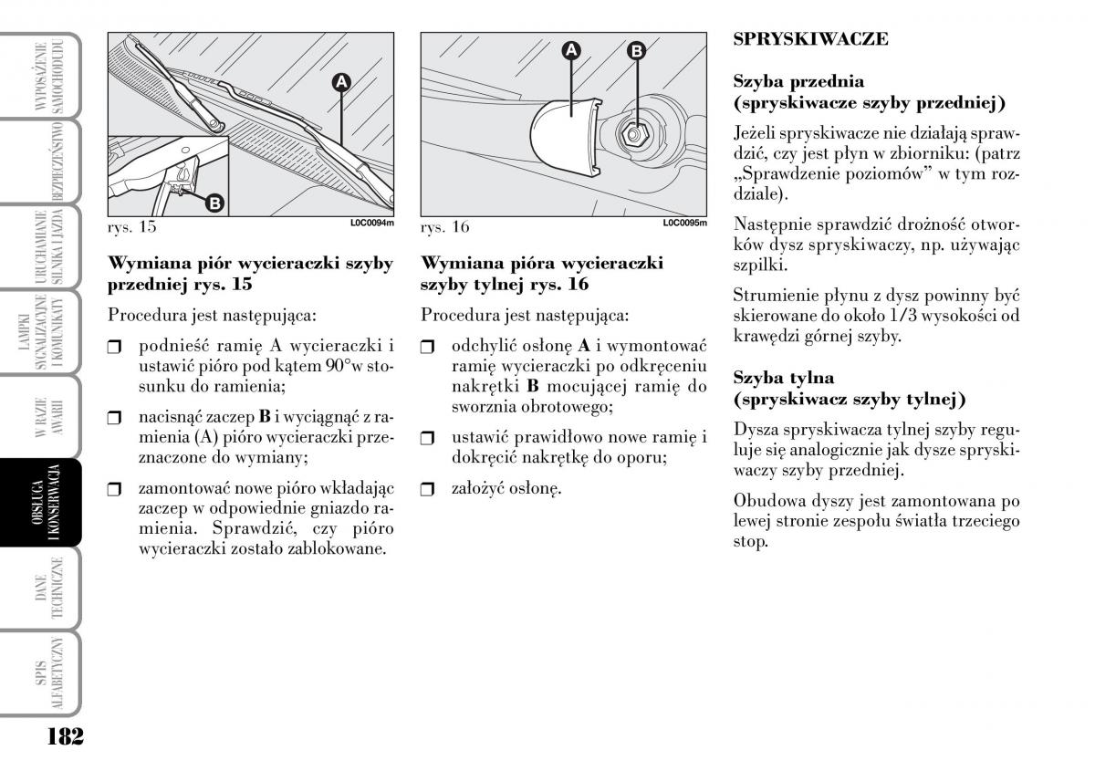 Lancia Ypsilon I 1 instrukcja obslugi / page 184