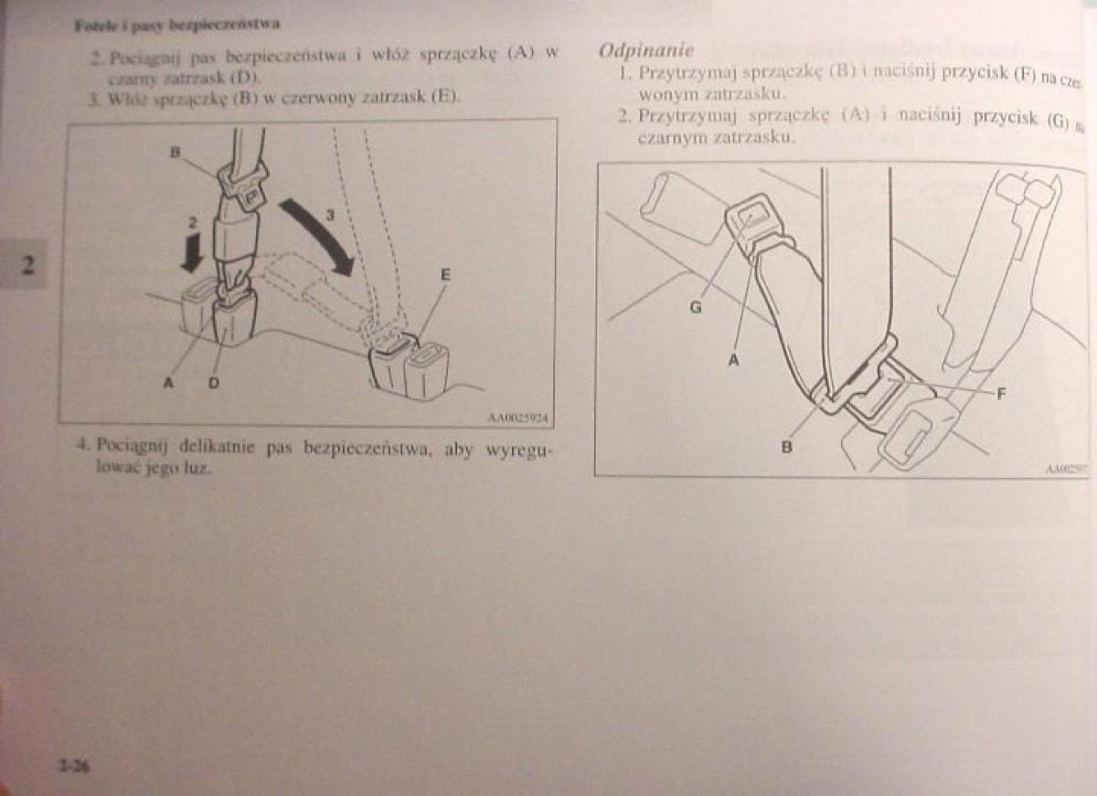 Mitsubishi Colt VI 6 Z30 instrukcja obslugi / page 71