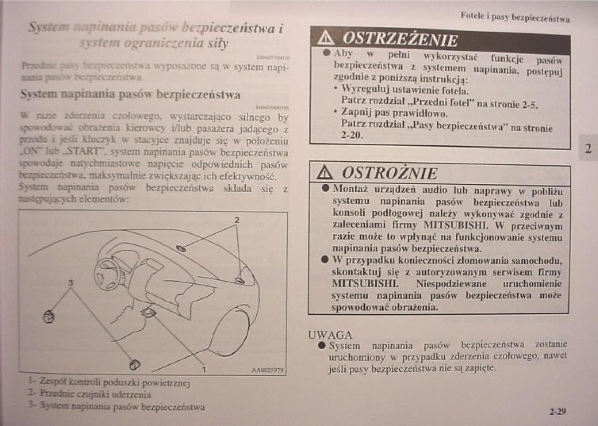 Mitsubishi Colt VI 6 Z30 instrukcja obslugi / page 74