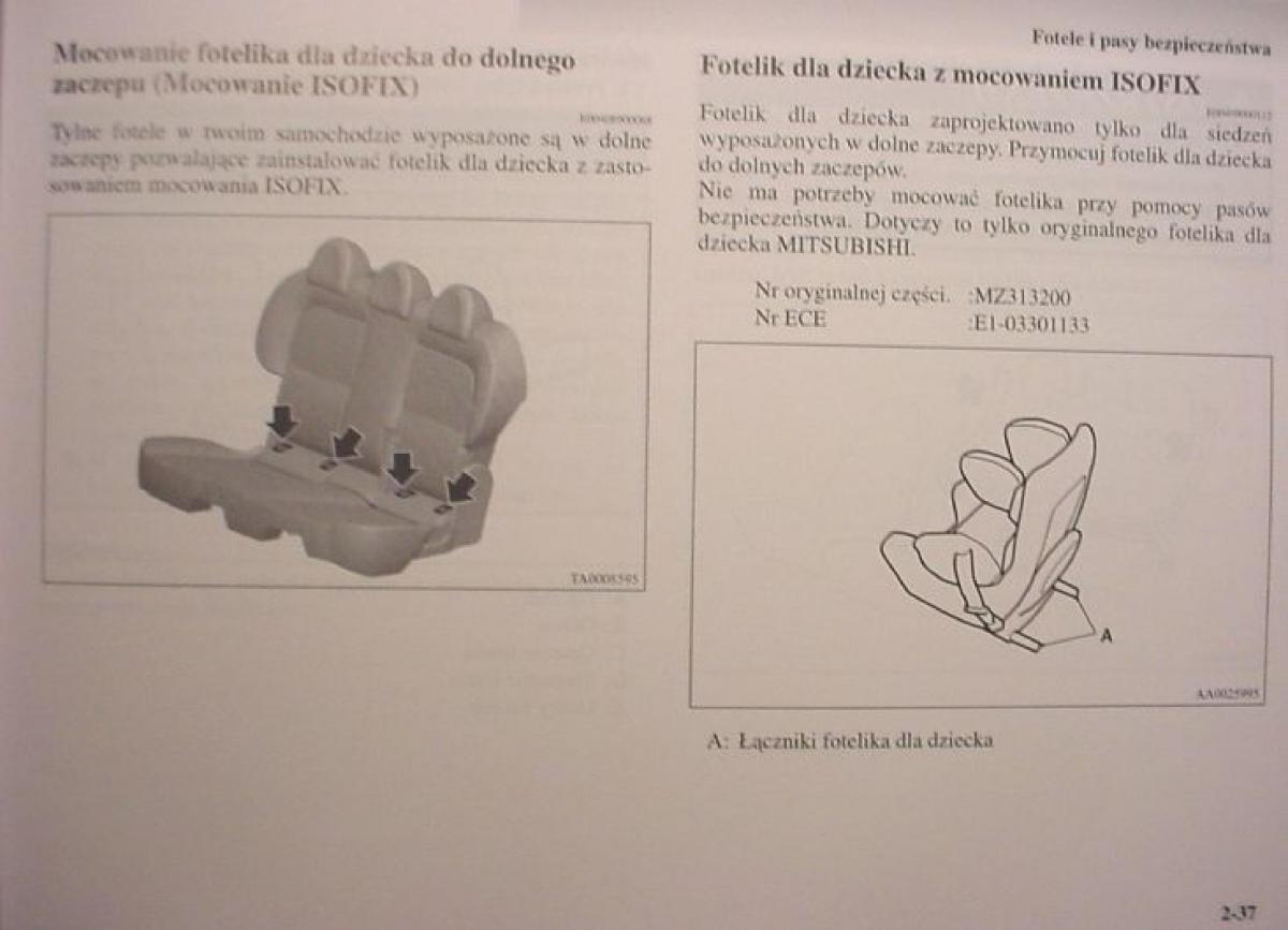 Mitsubishi Colt VI 6 Z30 instrukcja obslugi / page 82