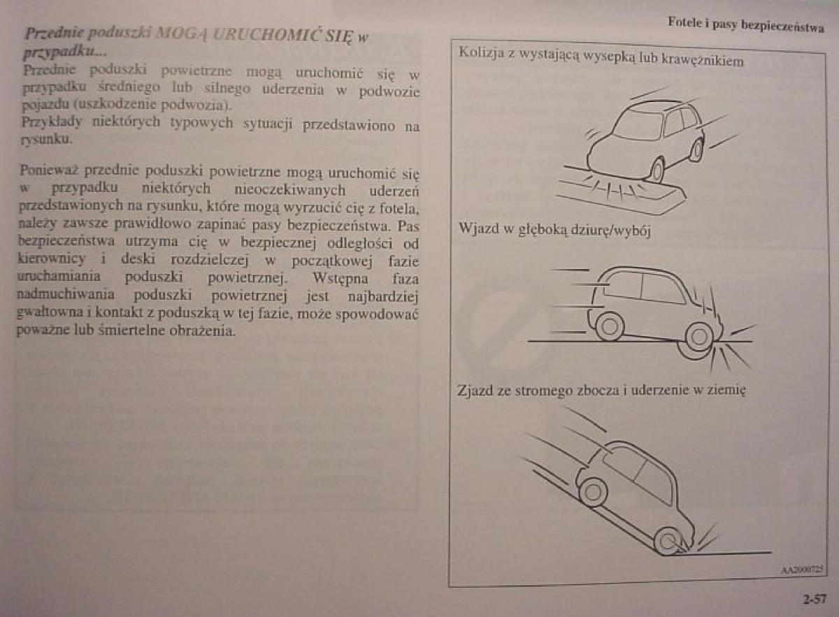 Mitsubishi Colt VI 6 Z30 instrukcja obslugi / page 101