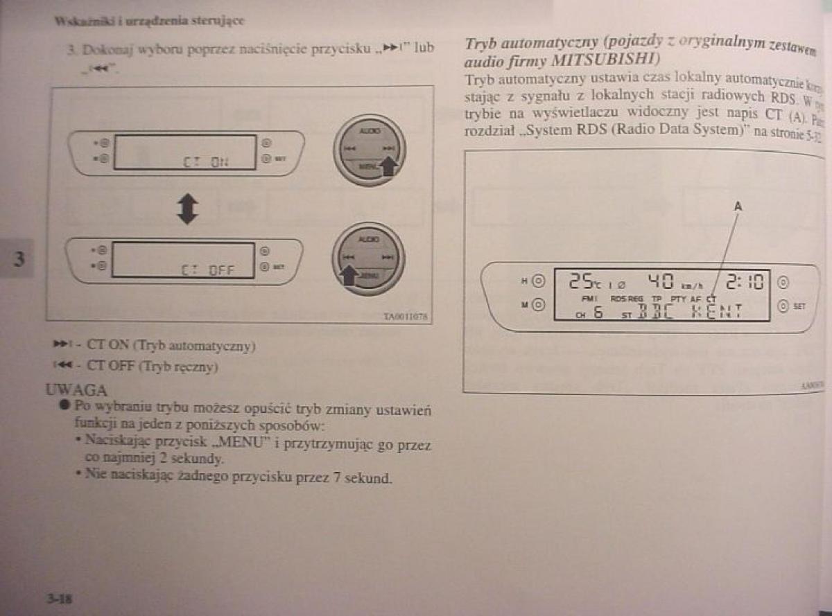 Mitsubishi Colt VI 6 Z30 instrukcja obslugi / page 130