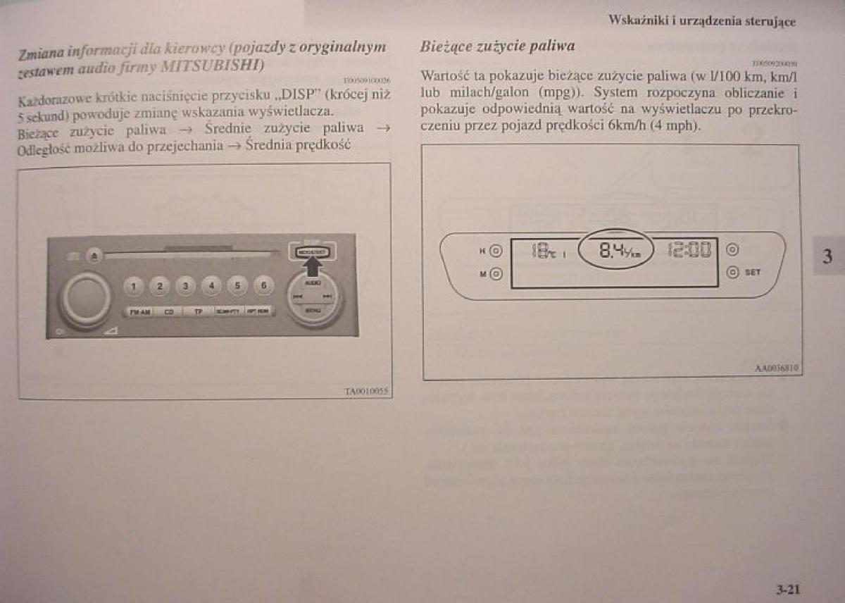 Mitsubishi Colt VI 6 Z30 instrukcja obslugi / page 133