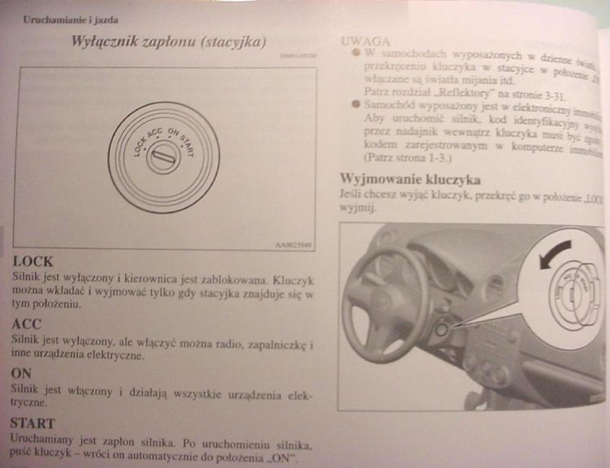 Mitsubishi Colt VI 6 Z30 instrukcja obslugi / page 168