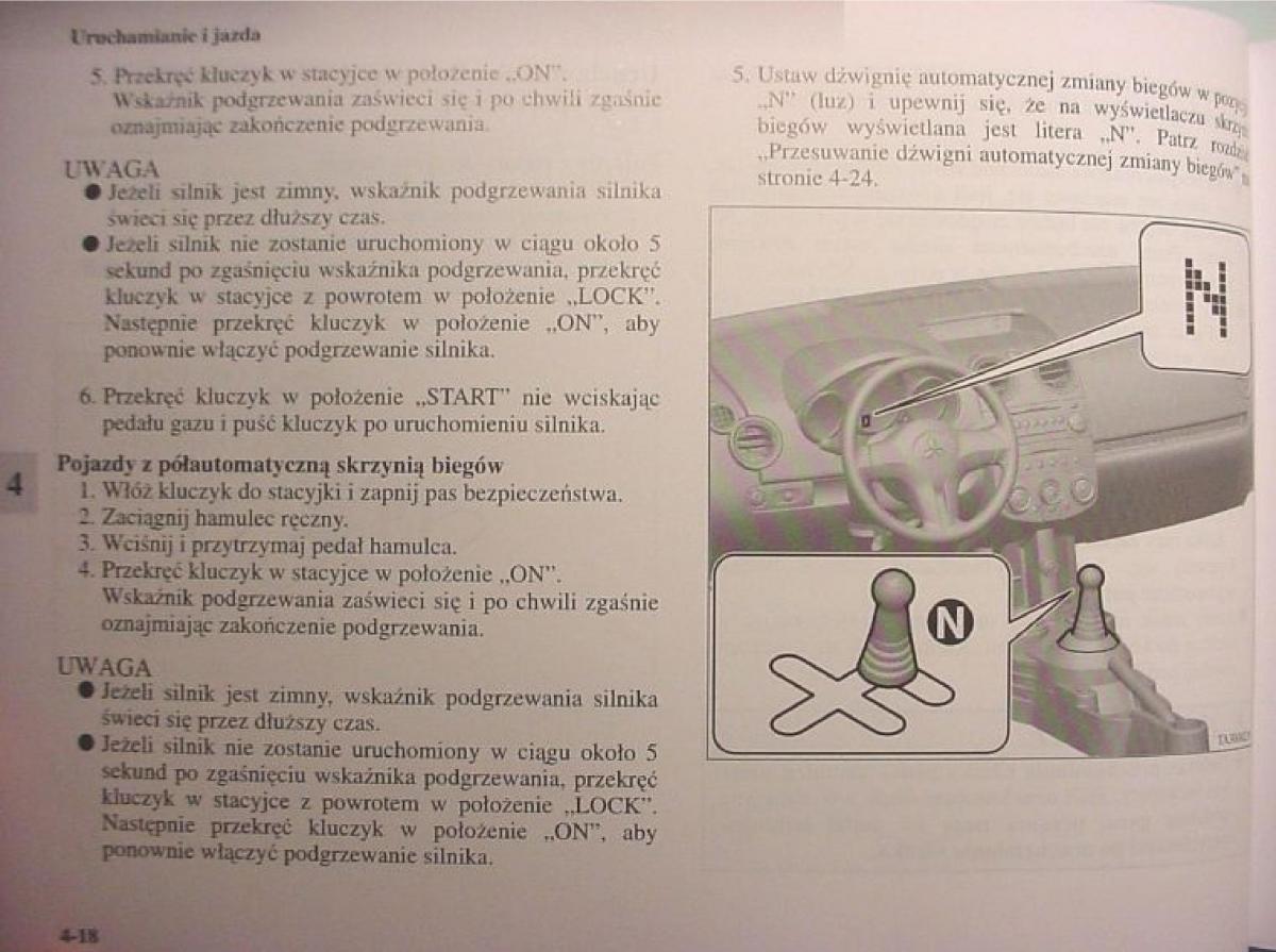 Mitsubishi Colt VI 6 Z30 instrukcja obslugi / page 174