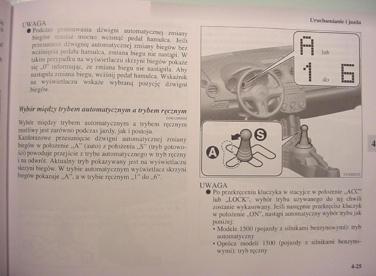 Mitsubishi Colt VI 6 Z30 instrukcja obslugi / page 181