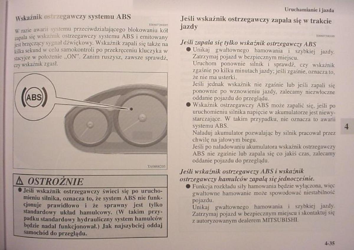 Mitsubishi Colt VI 6 Z30 instrukcja obslugi / page 191