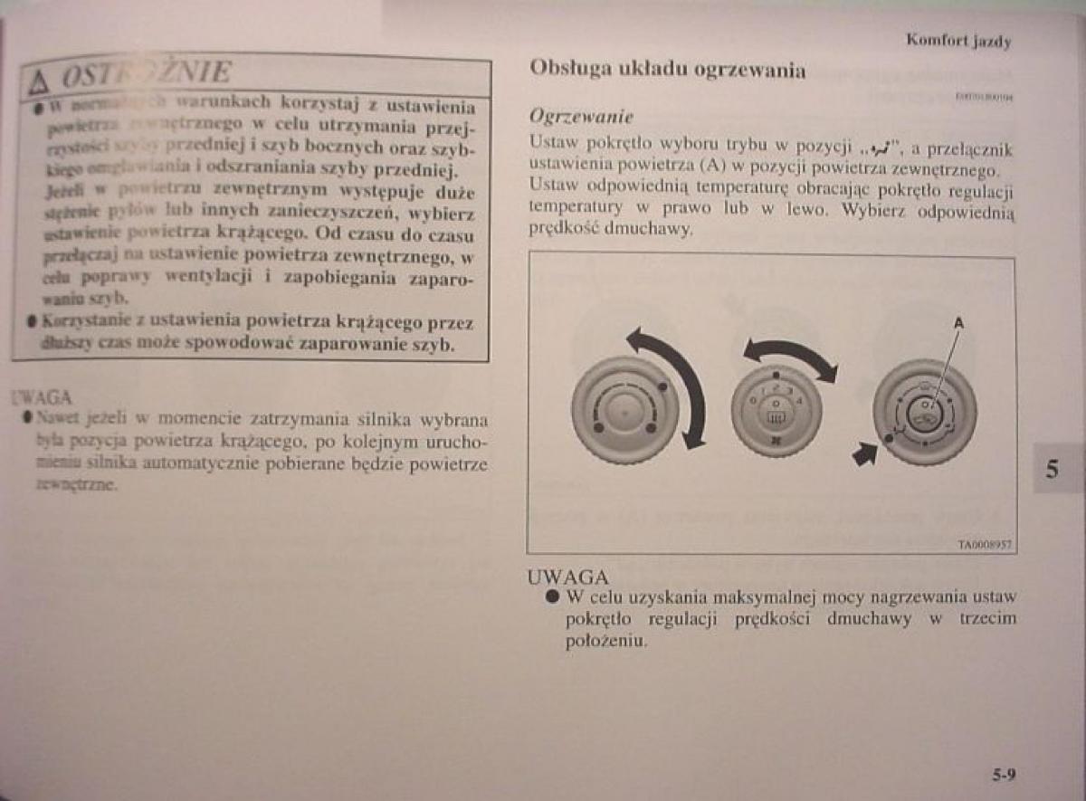 Mitsubishi Colt VI 6 Z30 instrukcja obslugi / page 210