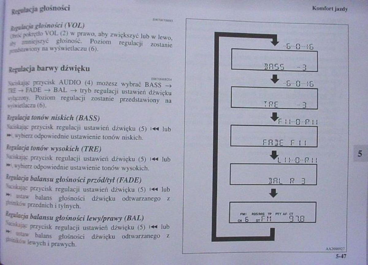 Mitsubishi Colt VI 6 Z30 instrukcja obslugi / page 250