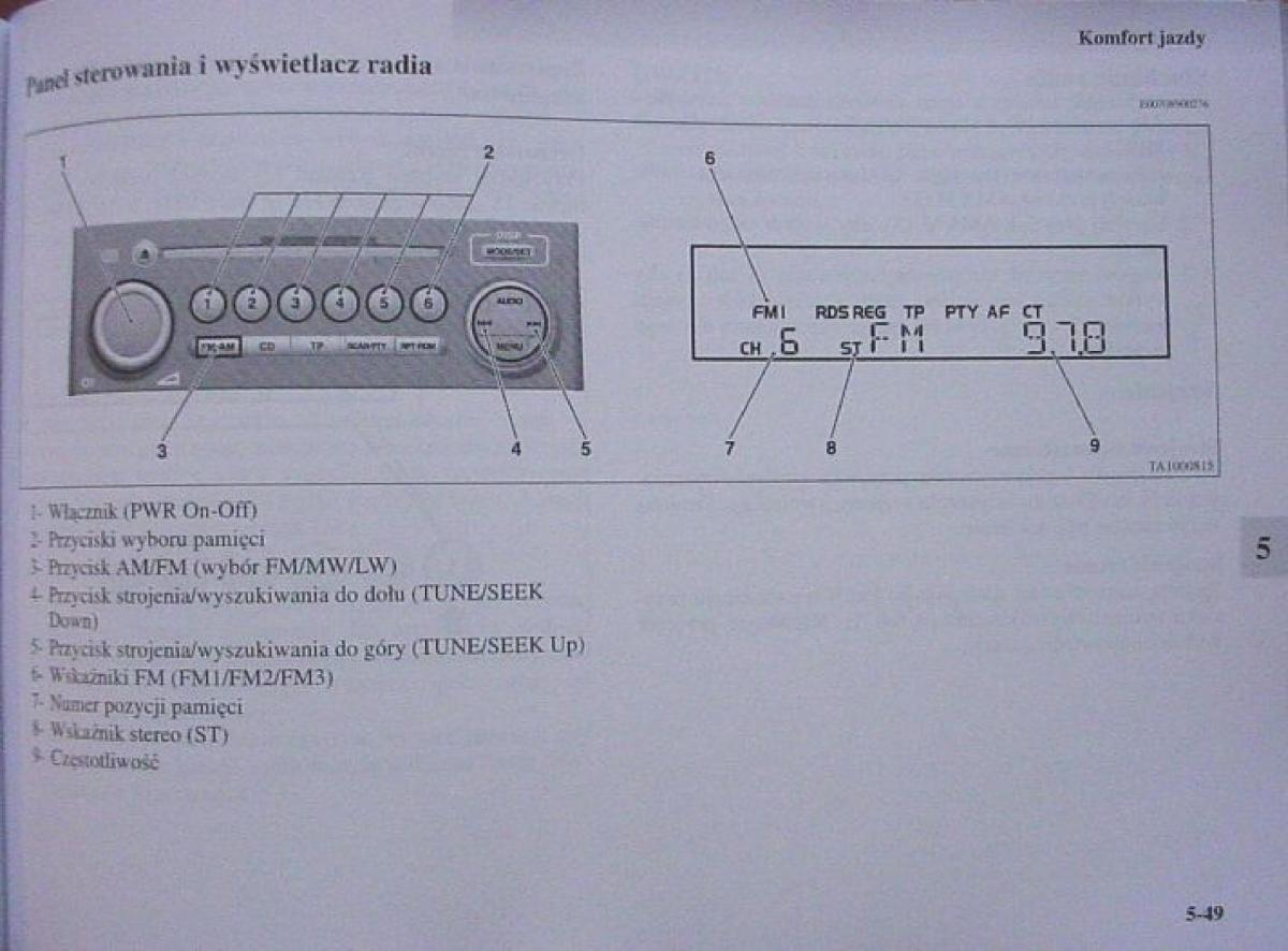 Mitsubishi Colt VI 6 Z30 instrukcja obslugi / page 252