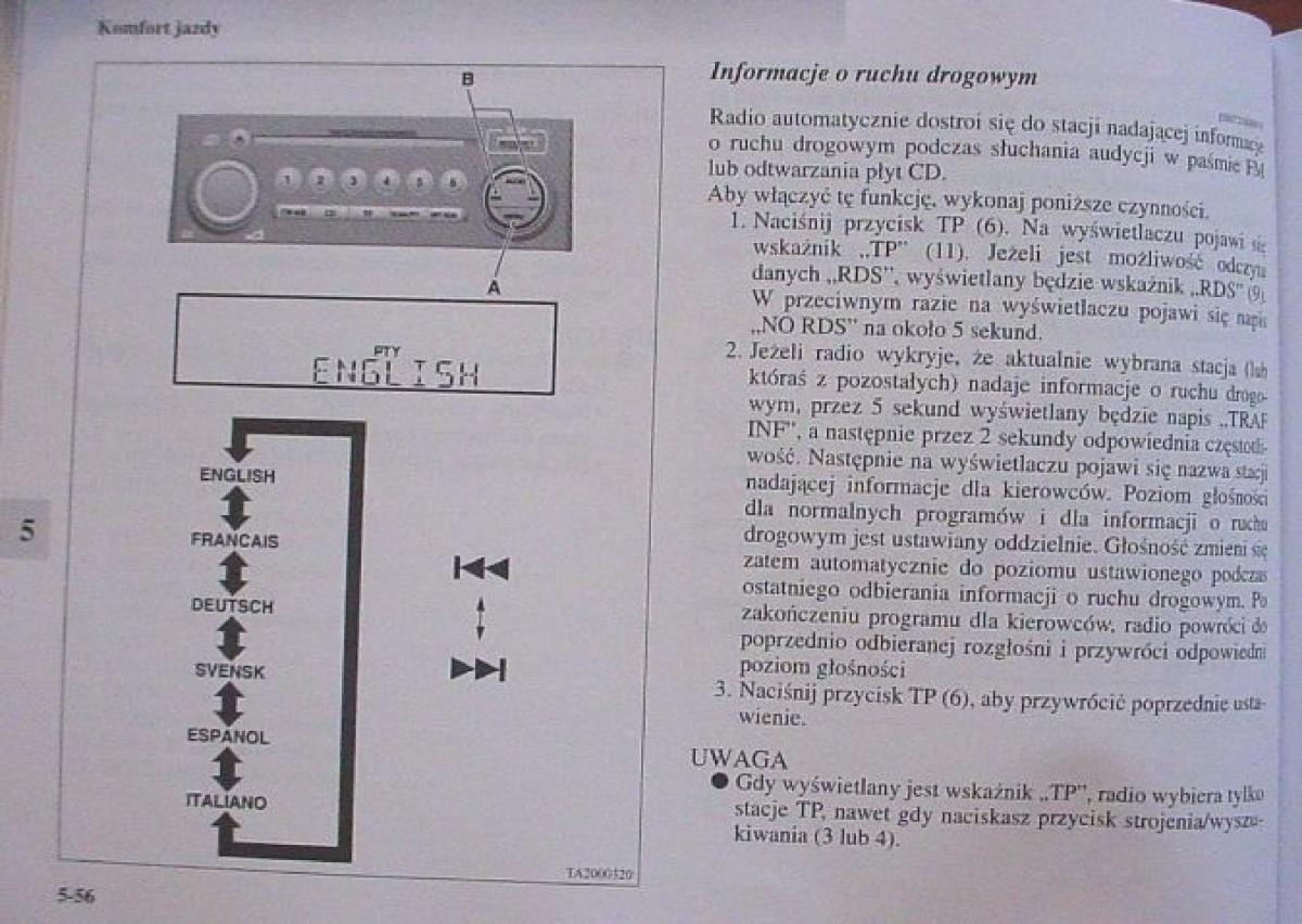 Mitsubishi Colt VI 6 Z30 instrukcja obslugi / page 259