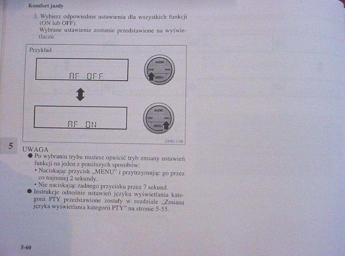 Mitsubishi Colt VI 6 Z30 instrukcja obslugi / page 263