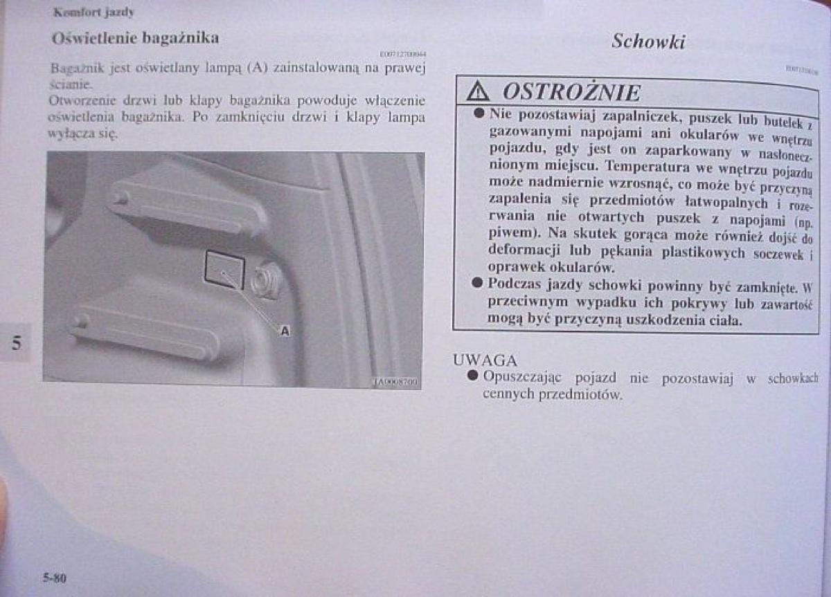 Mitsubishi Colt VI 6 Z30 instrukcja obslugi / page 284