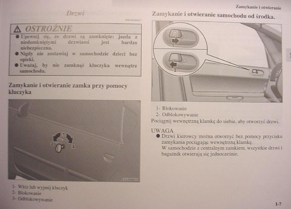 Mitsubishi Colt VI 6 Z30 instrukcja obslugi / page 30