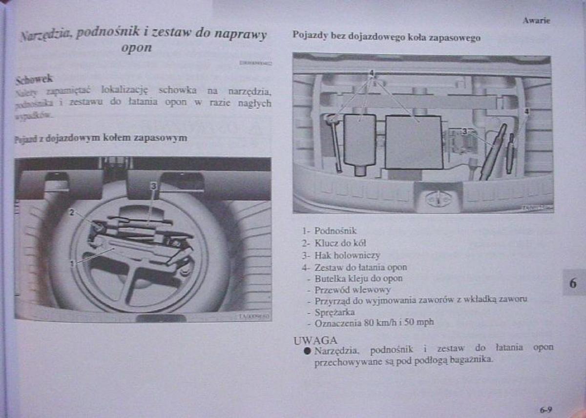 Mitsubishi Colt VI 6 Z30 instrukcja obslugi / page 303