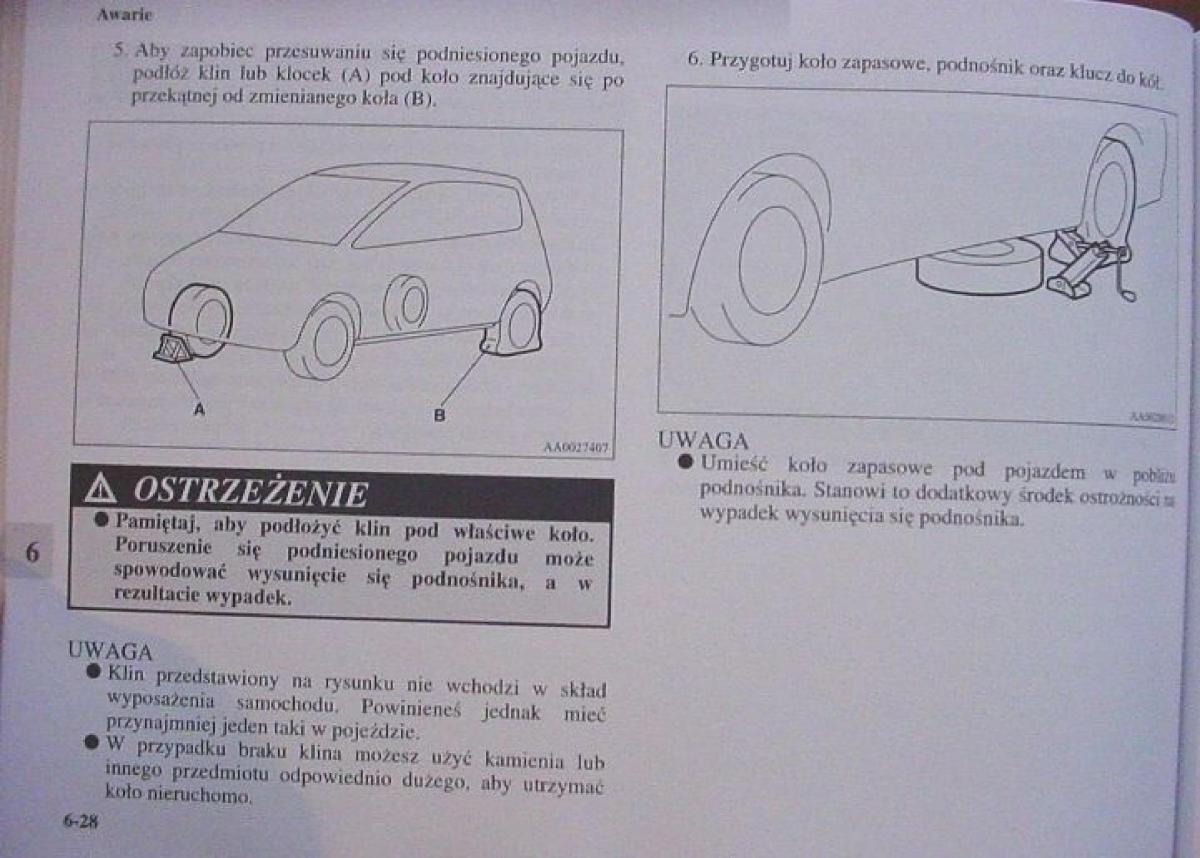 Mitsubishi Colt VI 6 Z30 instrukcja obslugi / page 322