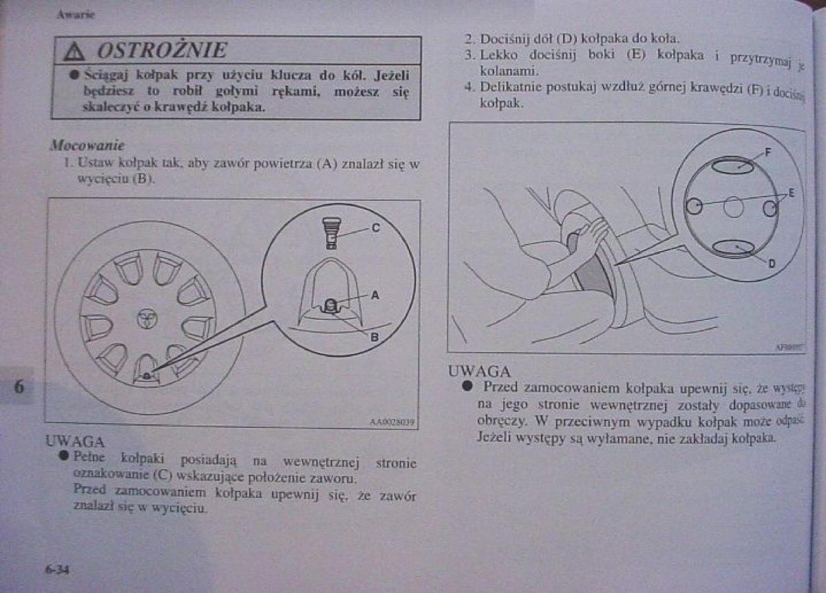 Mitsubishi Colt VI 6 Z30 instrukcja obslugi / page 328