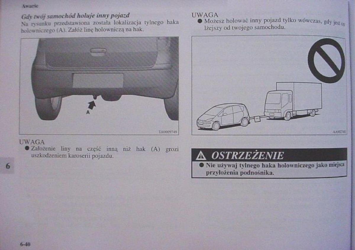 Mitsubishi Colt VI 6 Z30 instrukcja obslugi / page 334