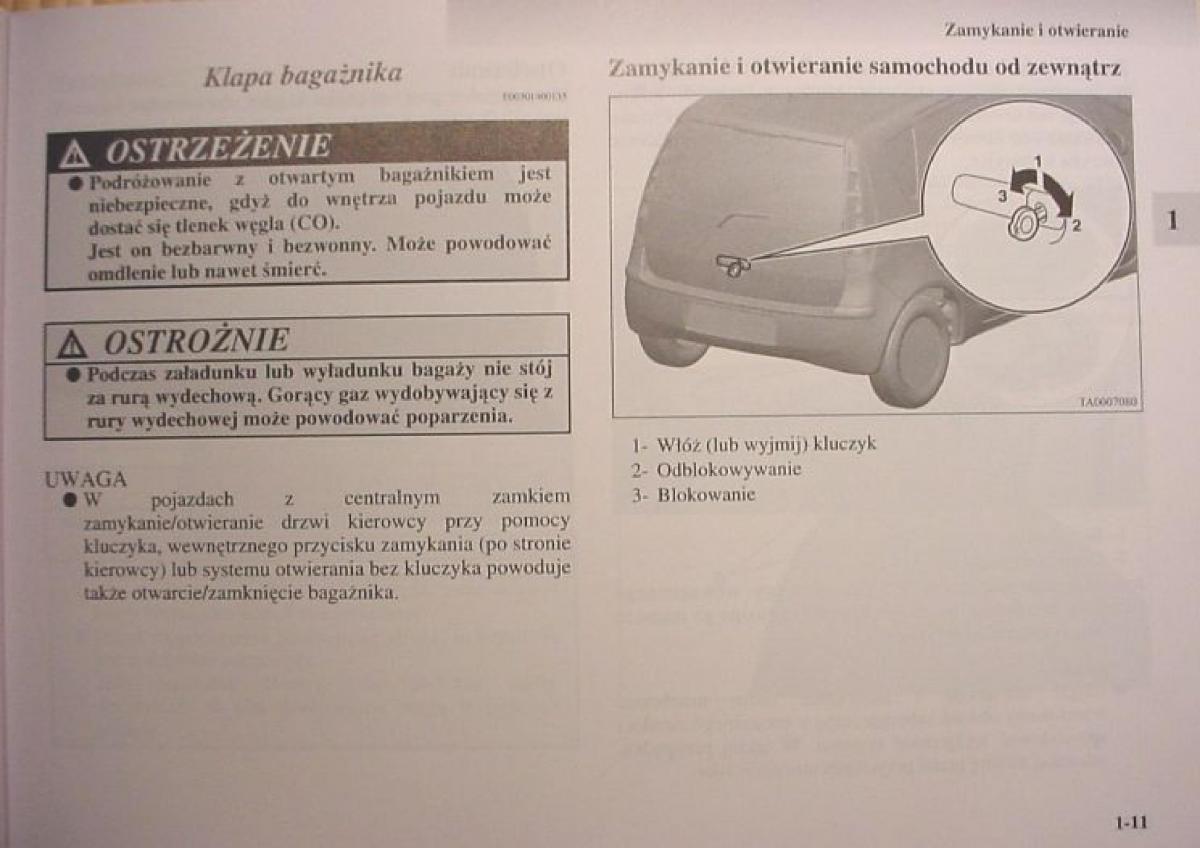 Mitsubishi Colt VI 6 Z30 instrukcja obslugi / page 34