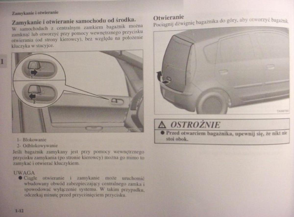 Mitsubishi Colt VI 6 Z30 instrukcja obslugi / page 35