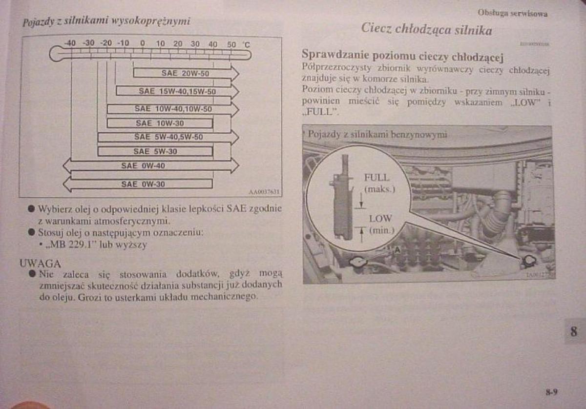 Mitsubishi Colt VI 6 Z30 instrukcja obslugi / page 354