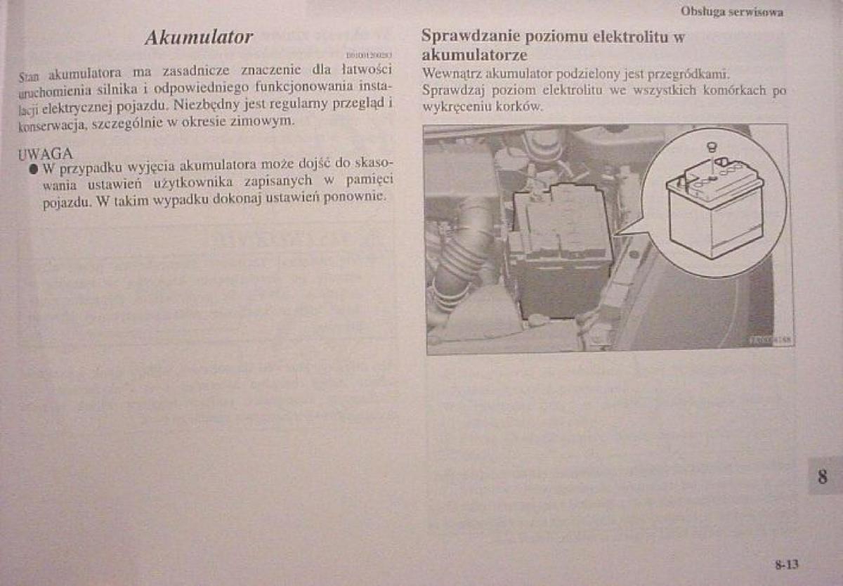Mitsubishi Colt VI 6 Z30 instrukcja obslugi / page 358