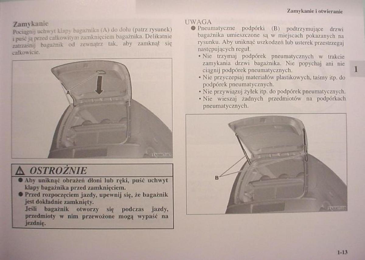 Mitsubishi Colt VI 6 Z30 instrukcja obslugi / page 36