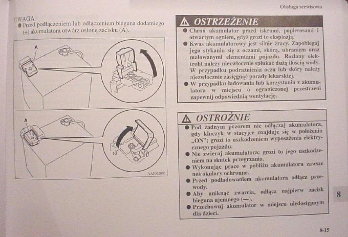 Mitsubishi Colt VI 6 Z30 instrukcja obslugi / page 360