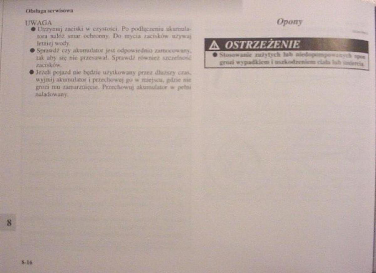 Mitsubishi Colt VI 6 Z30 instrukcja obslugi / page 361