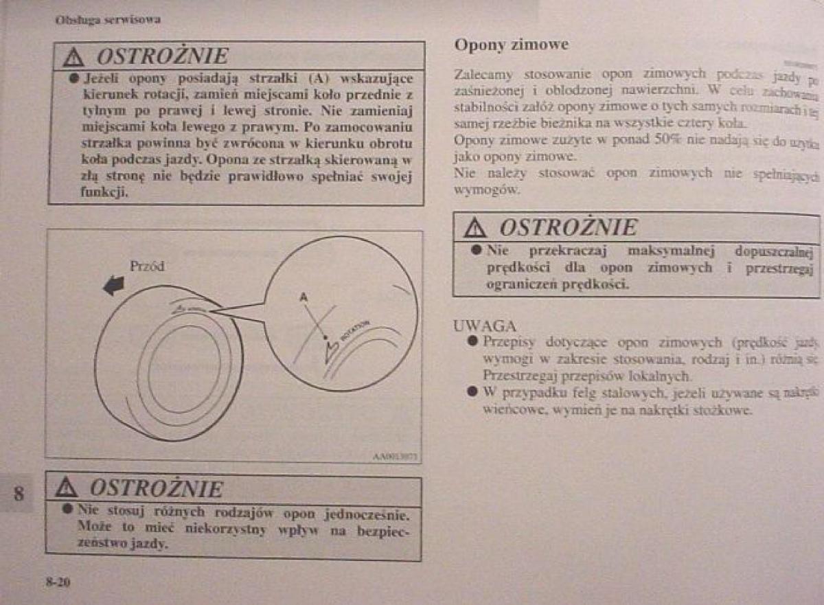 Mitsubishi Colt VI 6 Z30 instrukcja obslugi / page 365