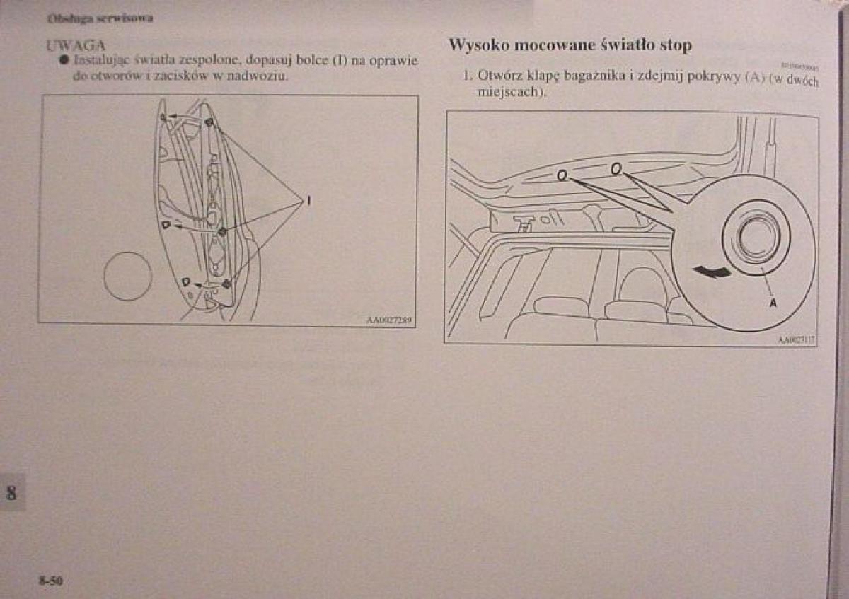 Mitsubishi Colt VI 6 Z30 instrukcja obslugi / page 396