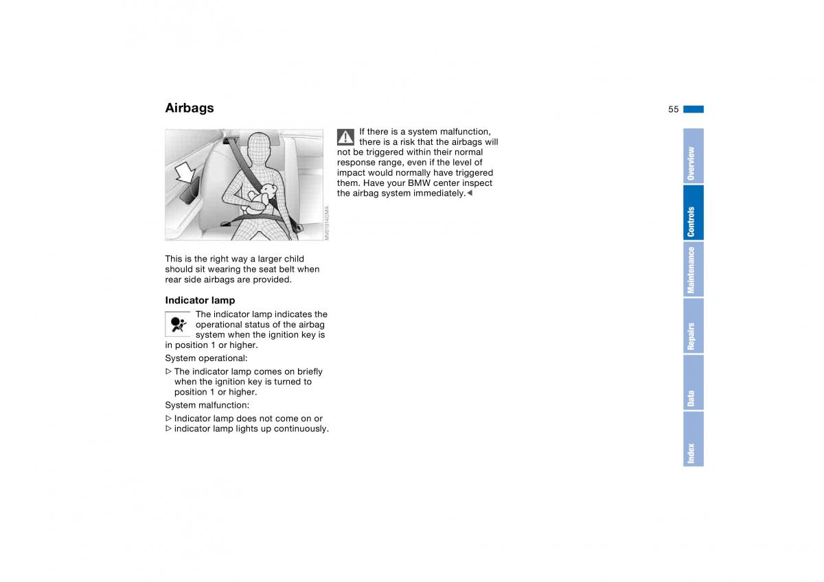 BMW M3 E46 owners manual / page 55