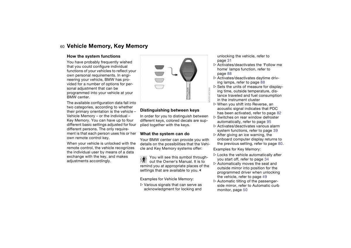 manual BMW M3 E46 BMW M3 E46 owners manual / page 60