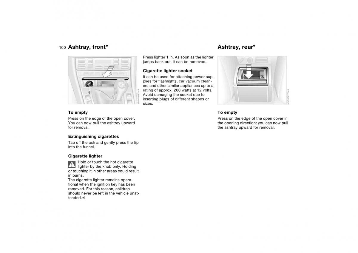 manual BMW M3 E46 BMW M3 E46 owners manual / page 100