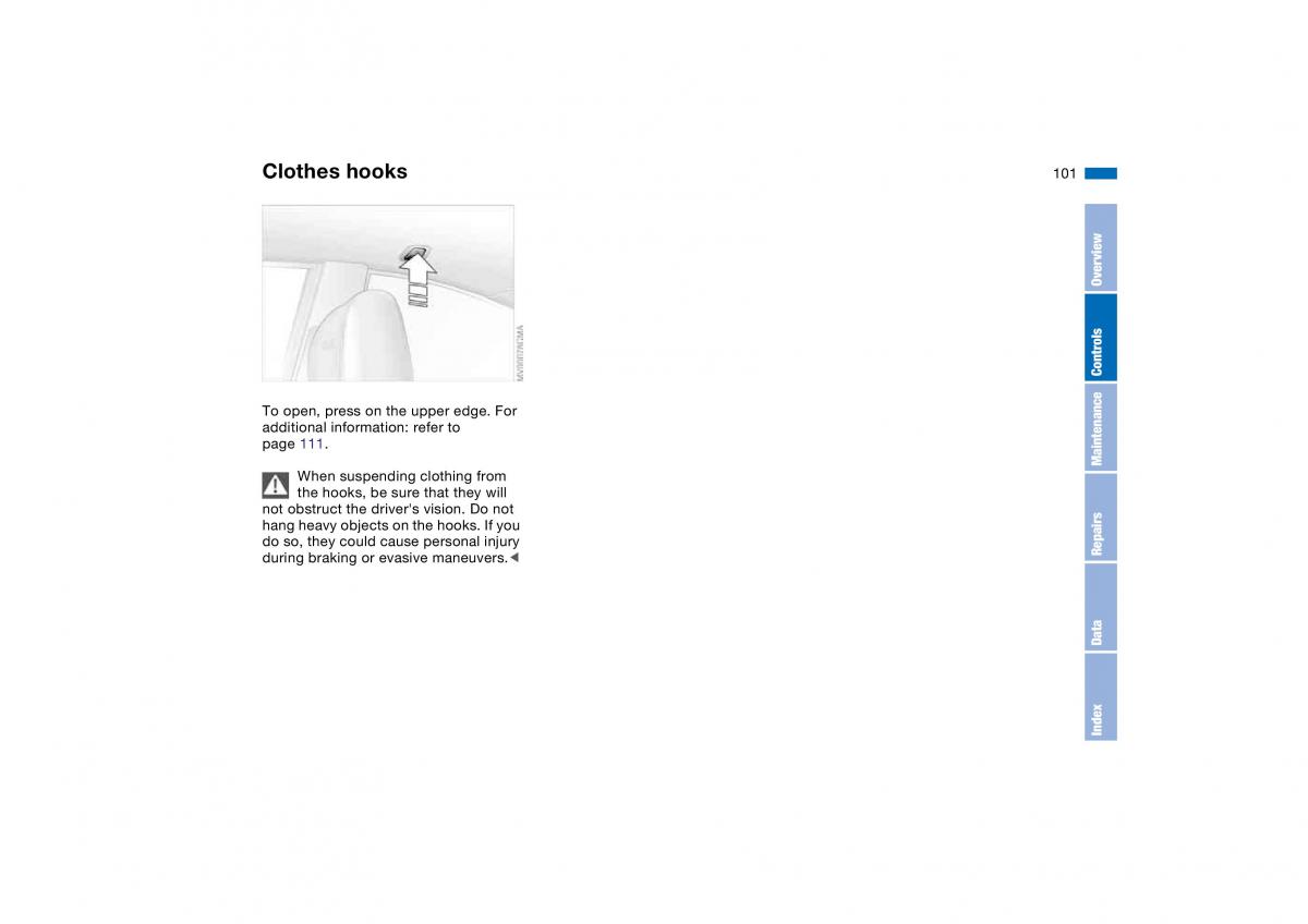 manual BMW M3 E46 BMW M3 E46 owners manual / page 101