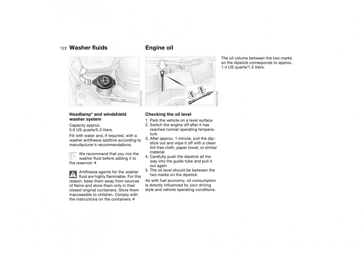 manual BMW M3 E46 BMW M3 E46 owners manual / page 122