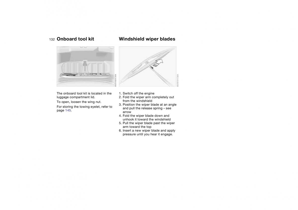 manual BMW M3 E46 BMW M3 E46 owners manual / page 132