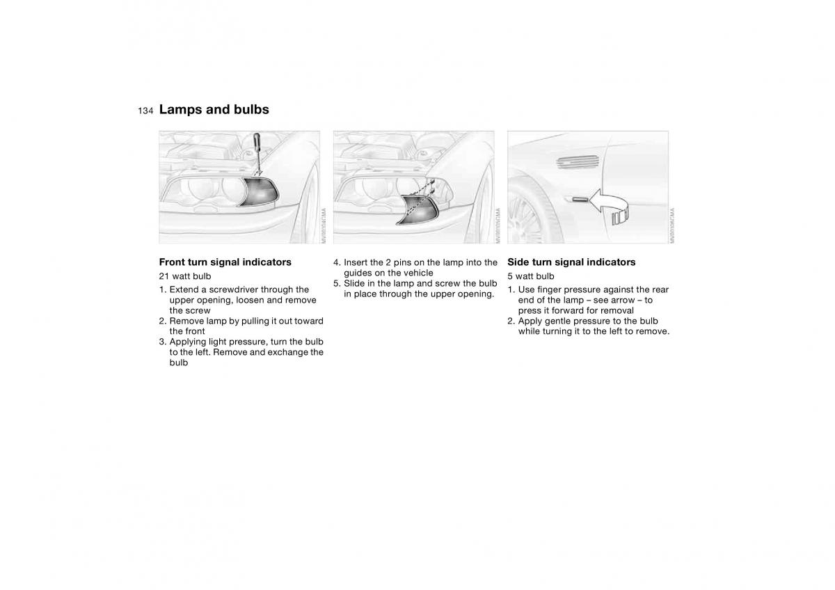 manual BMW M3 E46 BMW M3 E46 owners manual / page 134