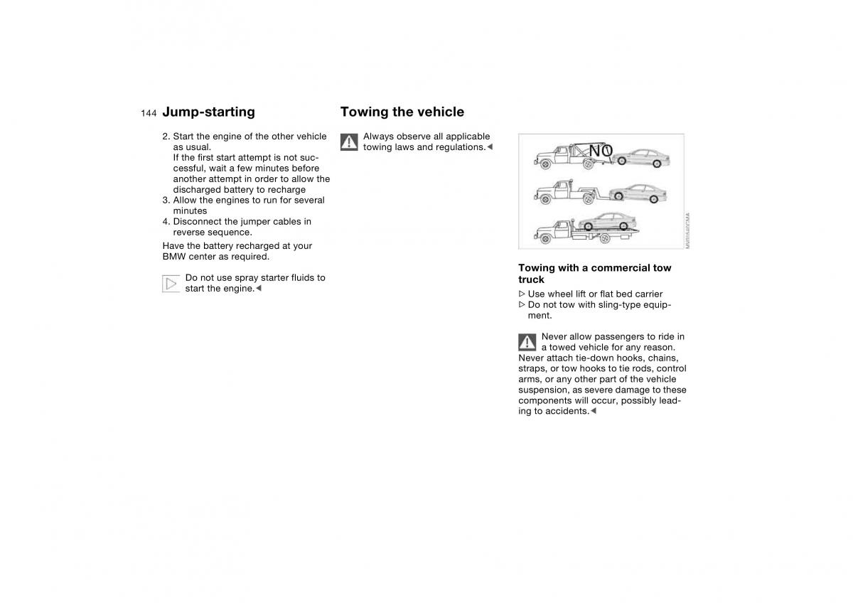 manual BMW M3 E46 BMW M3 E46 owners manual / page 144