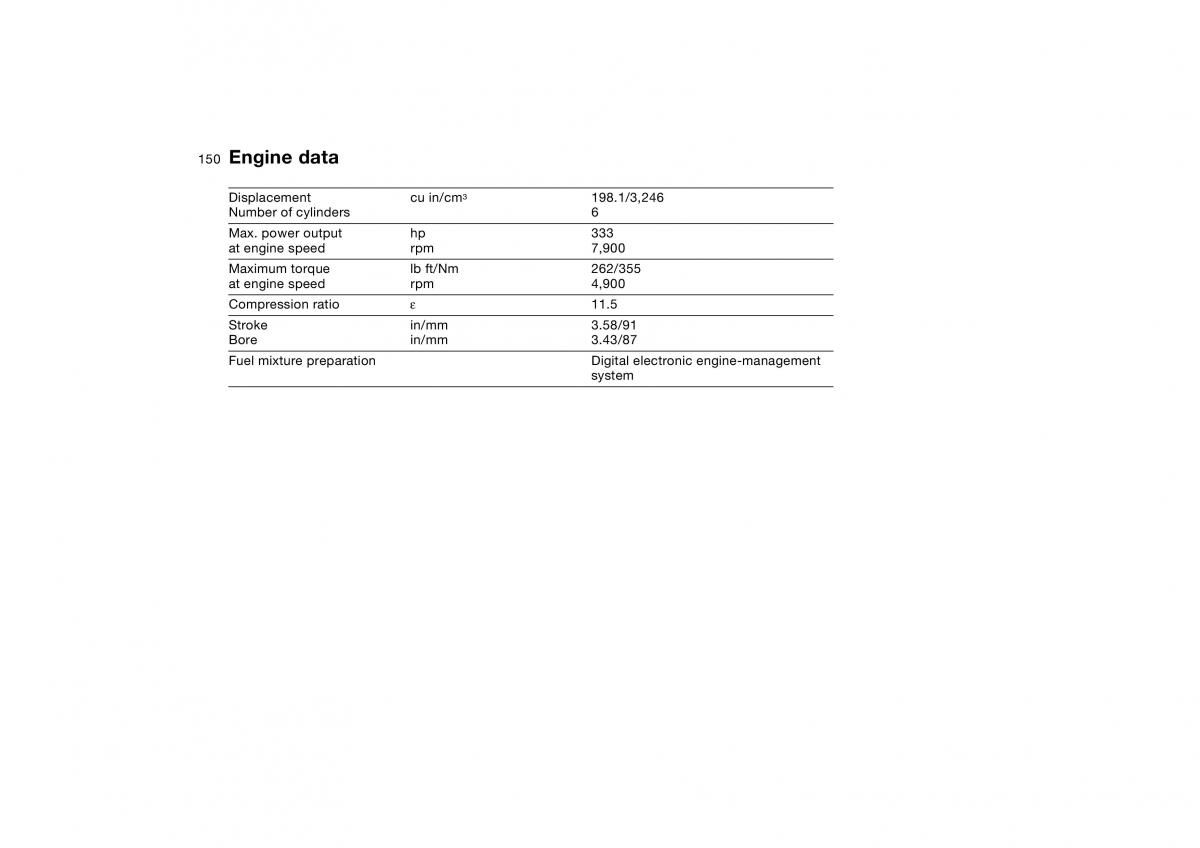 manual BMW M3 E46 BMW M3 E46 owners manual / page 150