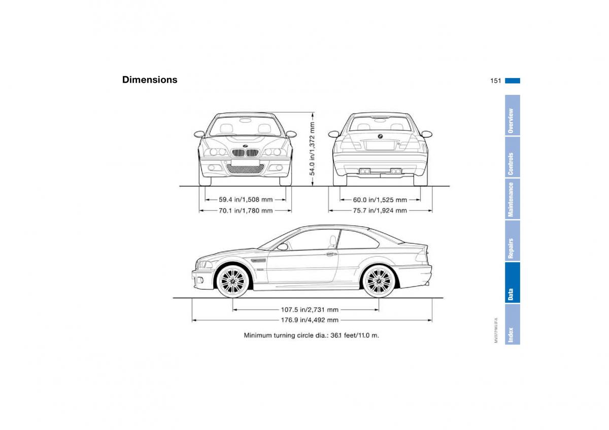 manual BMW M3 E46 BMW M3 E46 owners manual / page 151