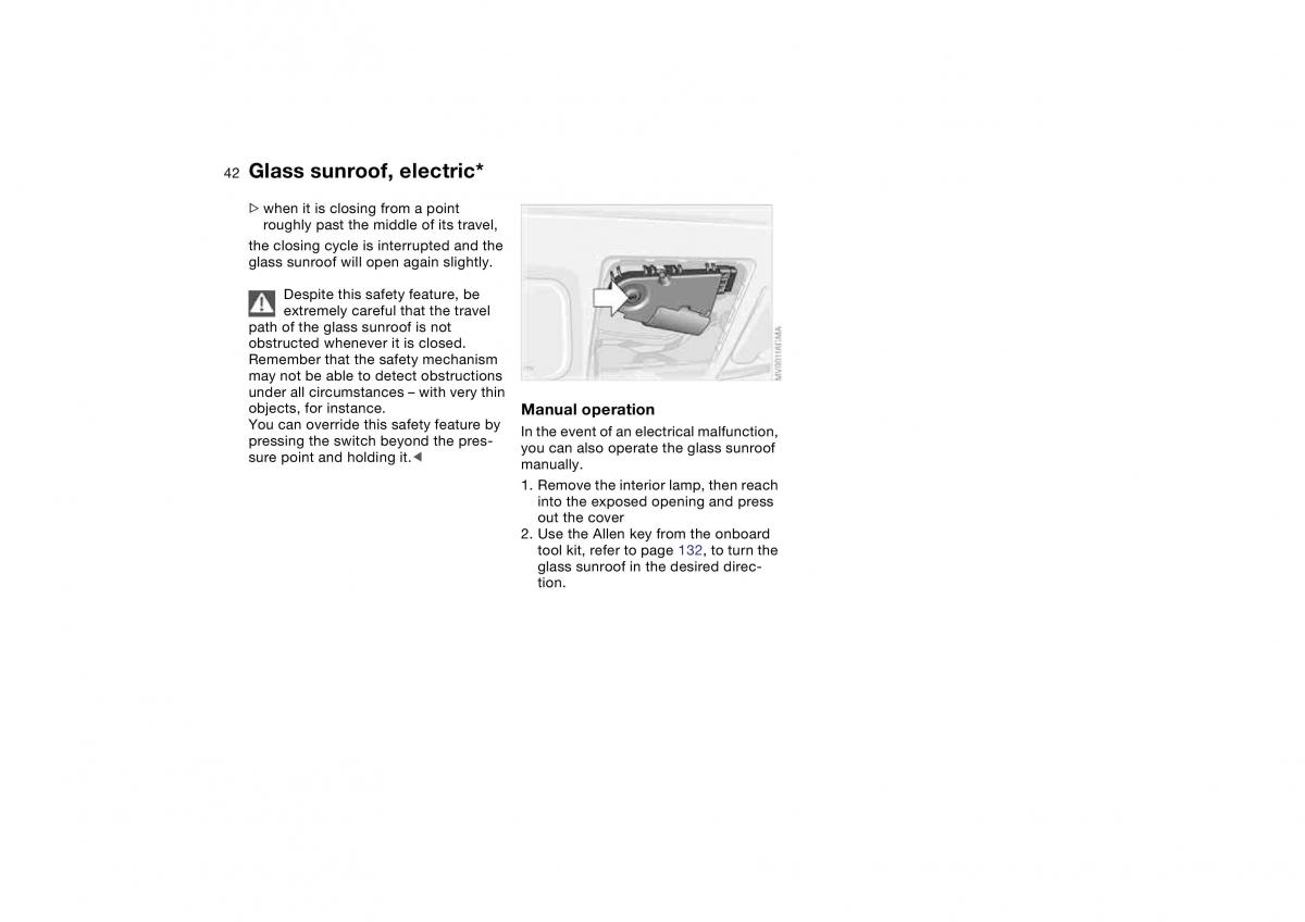 BMW M3 E46 owners manual / page 42