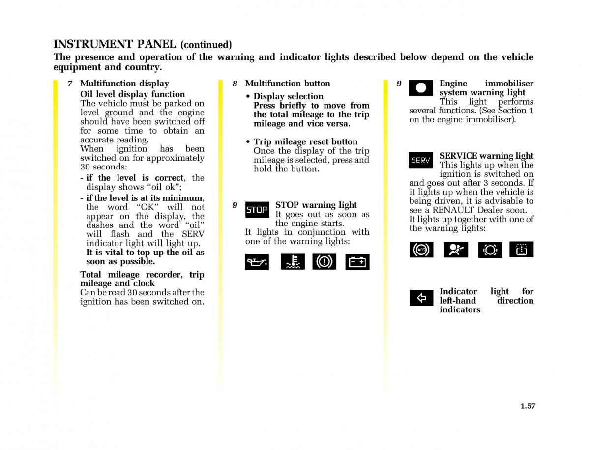 Renault Kangoo I 1 Nissan Kubistar Foton View M owners manual / page 62