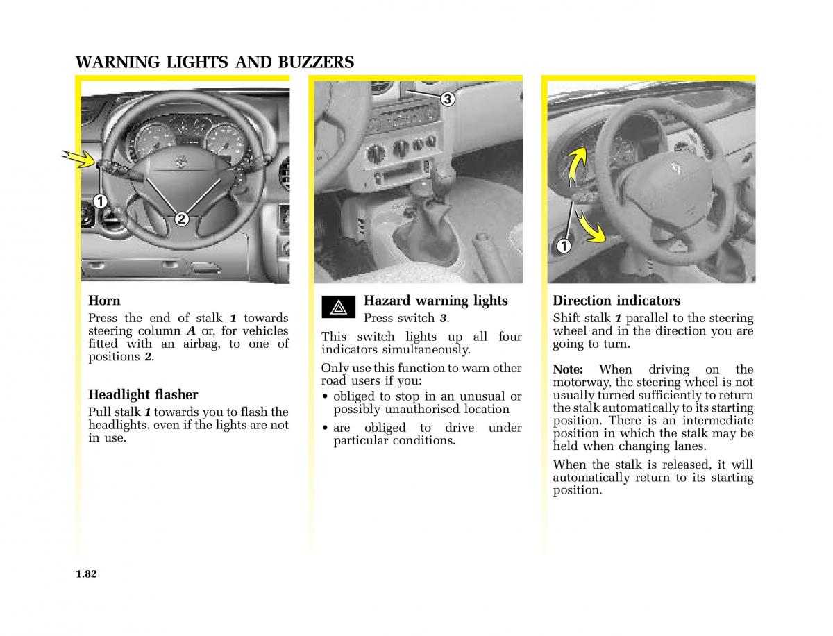 Renault Kangoo I 1 Nissan Kubistar Foton View M owners manual / page 87