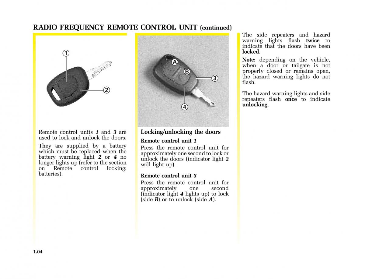 Renault Kangoo I 1 Nissan Kubistar Foton View M owners manual / page 9