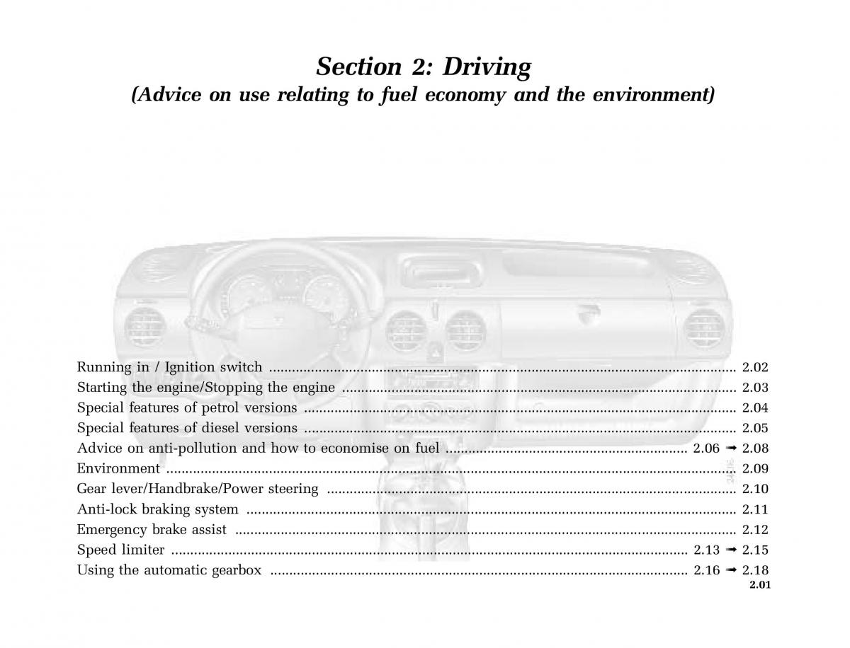 Renault Kangoo I 1 Nissan Kubistar Foton View M owners manual / page 96