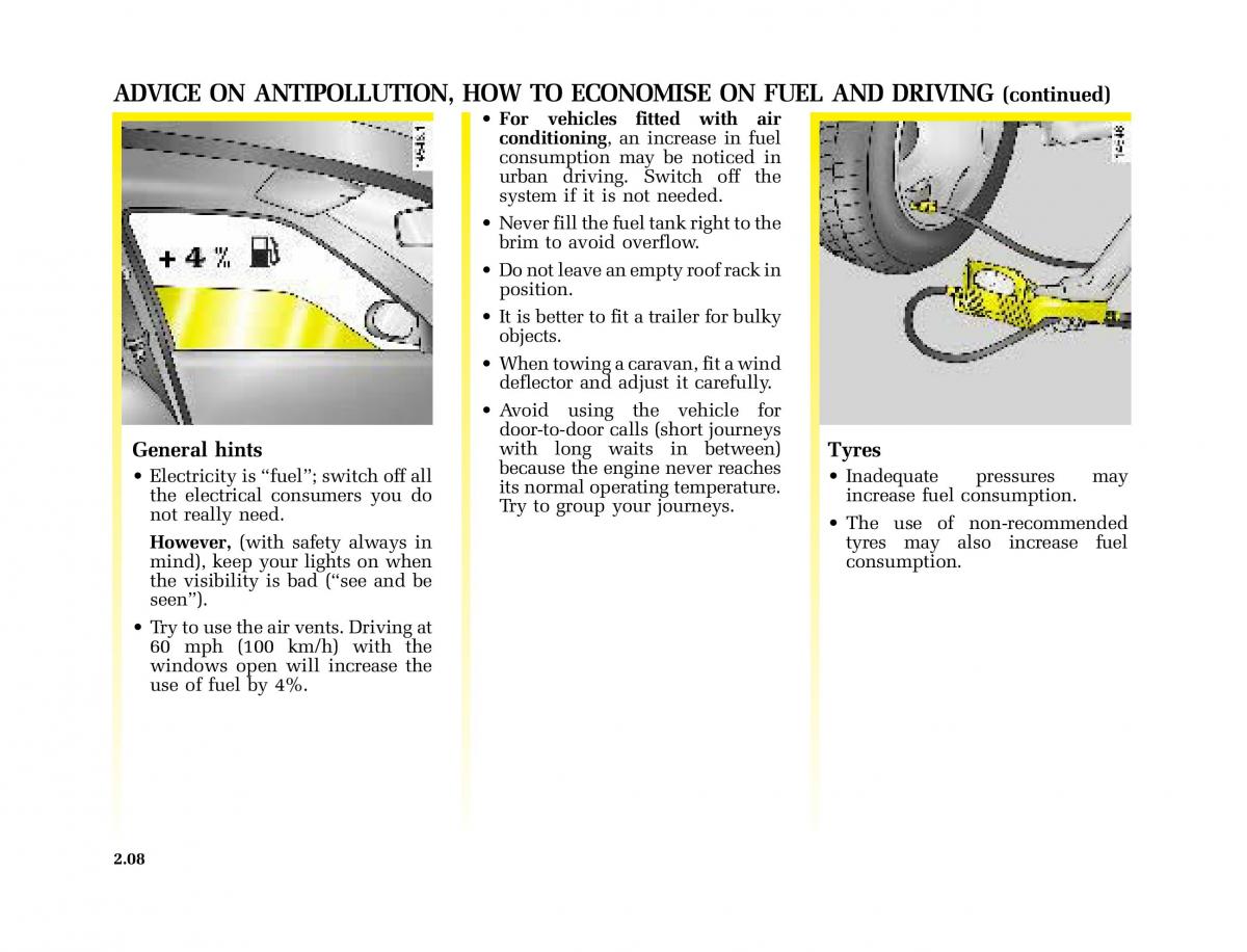 Renault Kangoo I 1 Nissan Kubistar Foton View M owners manual / page 103