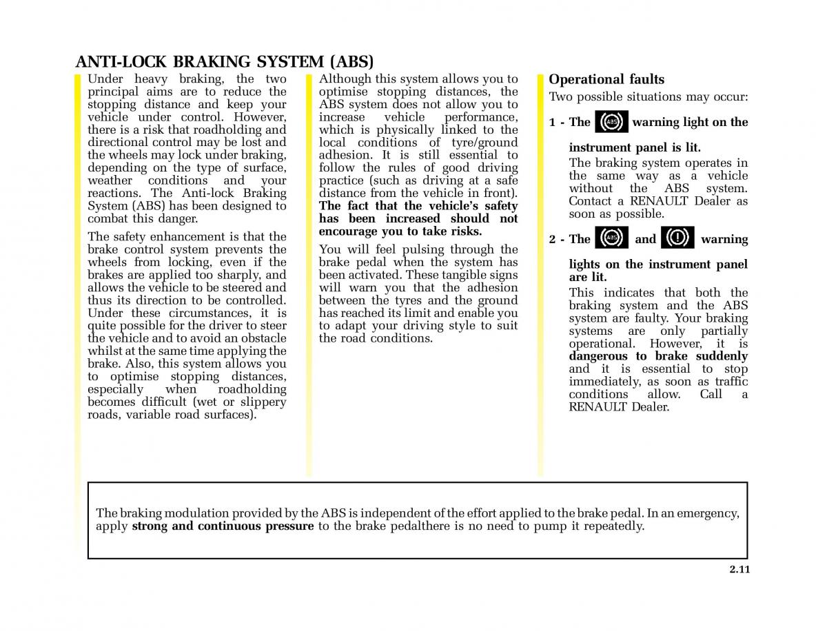 Renault Kangoo I 1 Nissan Kubistar Foton View M owners manual / page 106